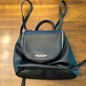 Black Jones New York Signature backpack purse